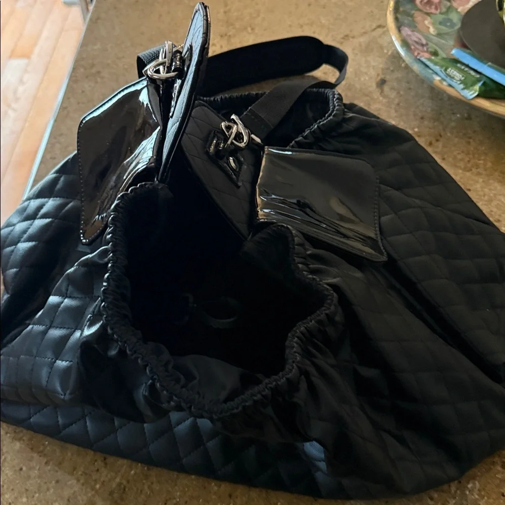Boutique crossbody quilted dog carrier/purse